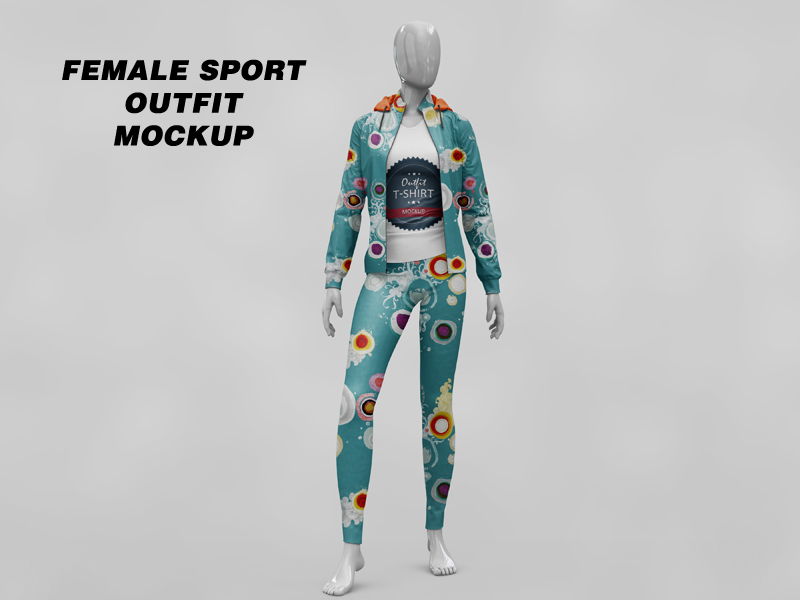 Download Female Sport Outfit Mockup VOL.4 by Pixelmockup on Dribbble