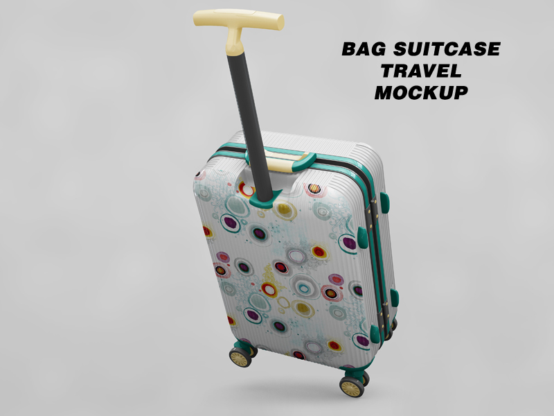 Download Bag Suitcase Travel Mockup by Pixelmockup on Dribbble
