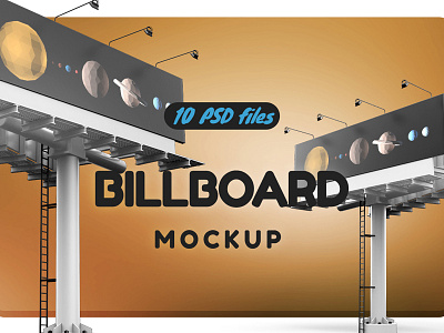 Billboard MockUp ad advertisement advertising mock up advertising mockup banner billboard borneafandri business campaign company display editable