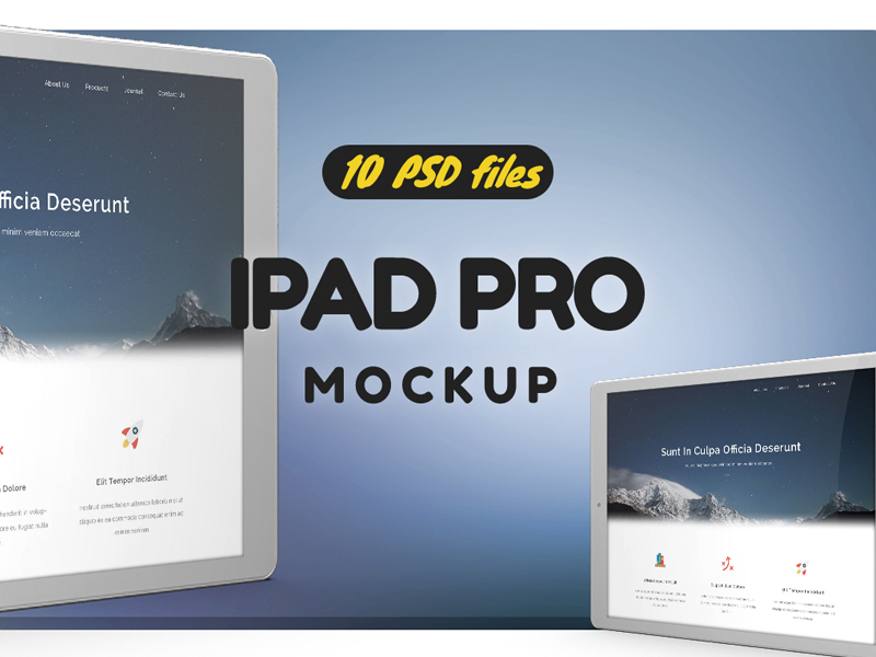 iPad Pro Mock-up vol1 by Pixelmockup on Dribbble