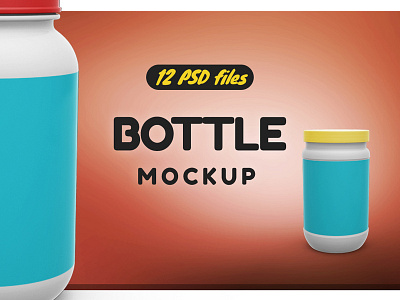 Bottles Mockup aspirin background blank bottle box cap care design drugs illustration isolated jar