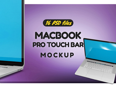 MacBook Pro Touch Bar Mockup laptop mockup macbook macbook pro mockup macbook pro touch bar mockup mackbook pro mackbook pro bar mockup