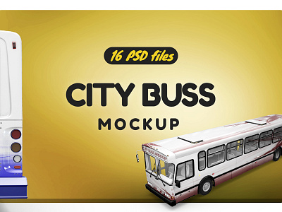 City Buss Mockup buss buss mockup busses city city buss city buss mockup driving modern busses riding transport vectors
