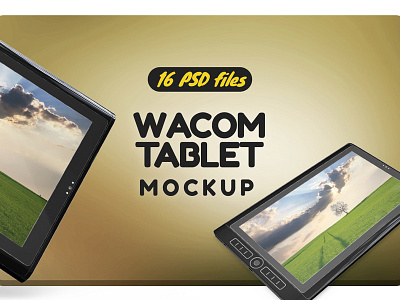 Wacom Tablet Mockup apple cintiq dark digital light mockup screen stand tablet victorious design wacom
