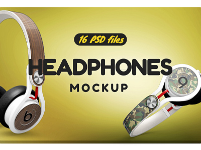 Download Headphones Mockup By Pixelmockup On Dribbble