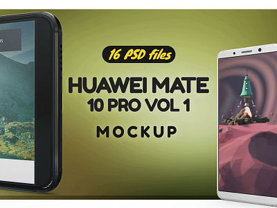 Huawei Mate 10 Pro Vol.1 Mockup huawei huawei mate huawei mate 10 pro huawei mate mockup huawei mate pro huawei mate pro mockup huawei mockup huawei mockups