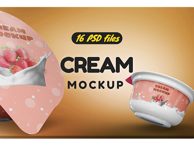 Cream Mockup adjustable advertisement chocolate container cool cream cream mockup mockup mockups package package mockup