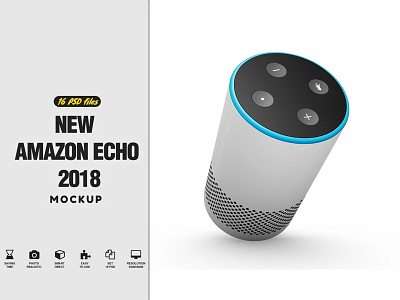 New Amazon Echo Mockup accessories mockup amazon echo mockup dot mockup echo mockup family mockup home mockup look mockup plus show smart mockup speaker mockup wireless mockup