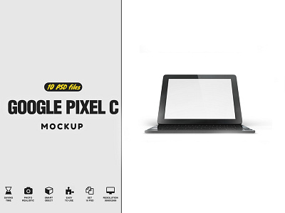 Google Pixel C Tablet Mockup android android google c c tablet chrome chromebook computer electric electronics furniture
