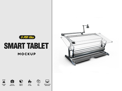 Smart Table Mockup future mockup screen mockup smart mockup smart tablet mockup stand tablet mockup victorious design