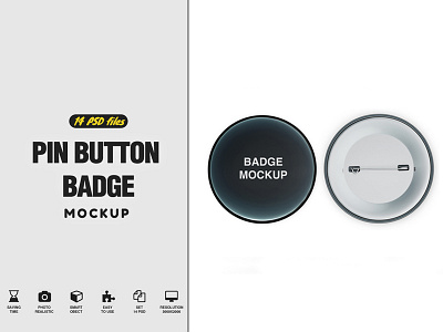 Pin Button Badge Mockup 3d badge badge button mockup badges blank brand button button mockup chilli clean design high res