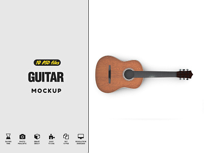 Guitar Mockup classical creative custom customizable decoration design device display guitar guitar mock up guitar mockup guitar skin