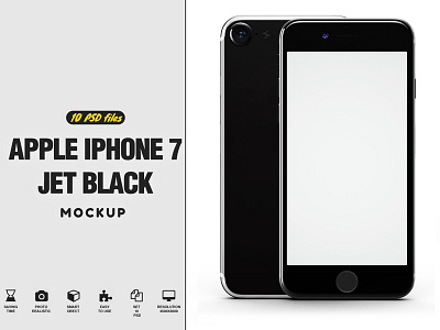 iPhone 7 Jet Black Edition Mockup apple mockup appple 7 mockup iphone 7 mockup iphone mockup jet black mockup