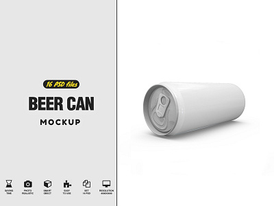 Beer Can Mockup