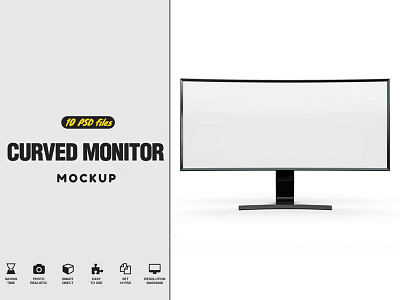 Curved Monitor Mockup