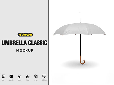 Umbrella Classic Mockup