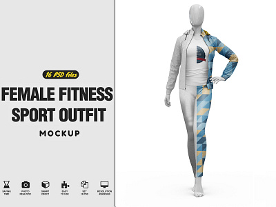 Download Female Sport Outfit Mockup By Pixelmockup On Dribbble