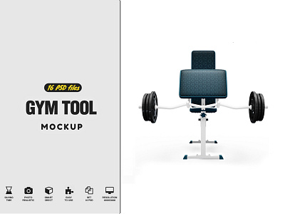 Gym Tool Mockup bike mockup cross mockup elliptical mockup equipment exercise mockup fit mockup fitness mockup machine mockup sport training mockup