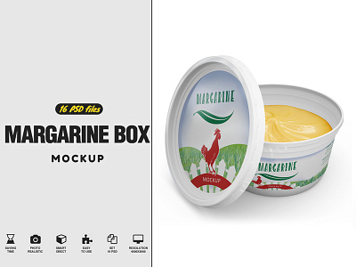 Margarine Box Mockup blank butter butter mockup margarine margarine mockup mockup mockups