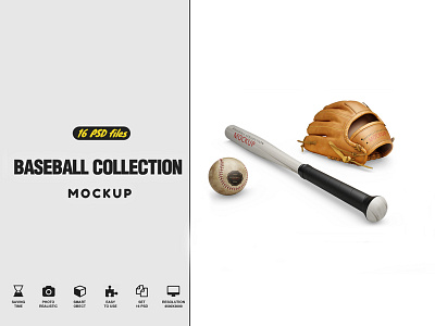 Baseball Collection Mockup ball ball mockup base base mockup baseball collection collection mockup