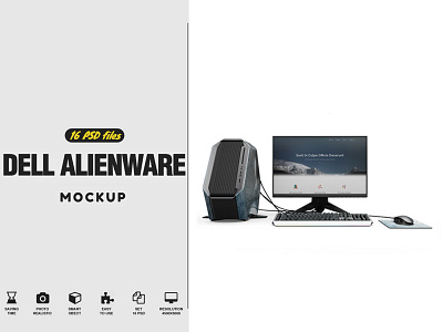 Dell Alienware Set Mockup