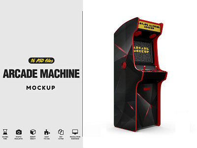 Arcade Machine Mockup 3d arcade arcade machine arcade machine mockup arcade mockup
