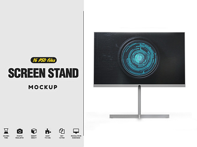 Screen Stand Mockup Designs Themes Templates And Downloadable Graphic Elements On Dribbble