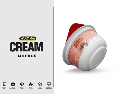 Cream Mockup adjustable cream cream mockup mockup mockups package package mockup