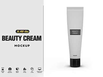 Buauty Cream Mockup beauty beauty cream beauty mockup cosmetic cream cream mockup mockup
