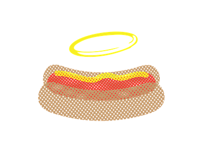GOODDOG Halo angels brand hotdogs icons logos restaurant branding