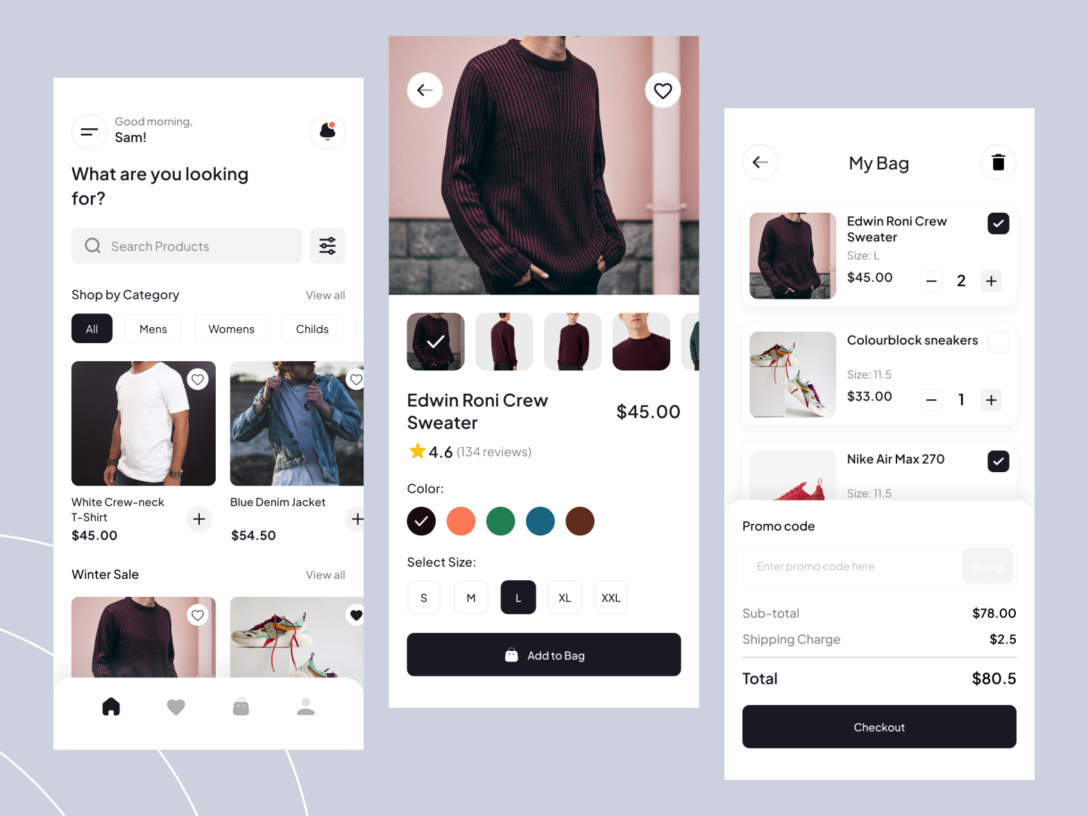 e-Commerce App UI by Rahim Uddin on Dribbble