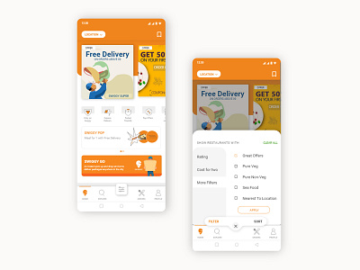 SWIGGY Redesign - mobile app pages