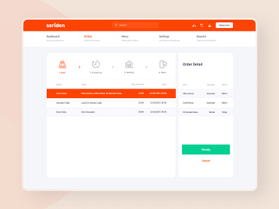 Seriden - Restaurant Panel 🍔🌮🌯 Web App 🖥 design eat food food app illustration orderapp product design restaurant restaurantapp takeaway takeawayapp web webapp webappdesign