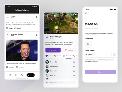 Hakkını Helal Et - HelalApp design helal helalapp mobile mobileapp productdesign ui userinterface userinterfacedesign