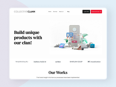 Collective Clann - Web Site Design with Webflow product design ui web webdesign webflow website