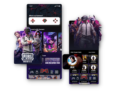 Esports App Mock up (Figma) app esports figma mobile app mock up mockup app