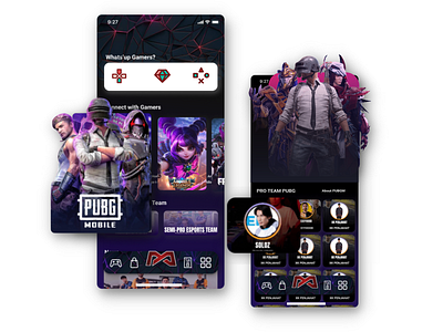 Esports App Mock up (Figma)