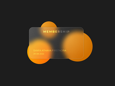 Glass/Frosted Effect for Card Membership