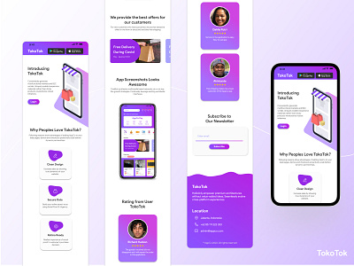 Landing Page For Mobile Apps E-Commerce