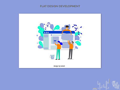 FLAT DESIGN FOR WEBSITE DEVELOPMENT flatdesign funy modern simple ui