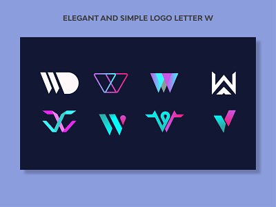 ELEGANT AND SIMPLE LOGO DESIGN LETTER W 2021 best elegant illustration logo modern simple ui