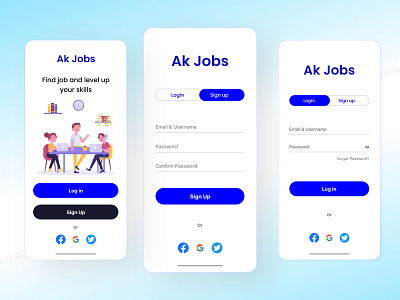 Mobile Application Ui app application branding design graphic design langing page login up logo mobile application ui mockup sign up ui uiux user interface web