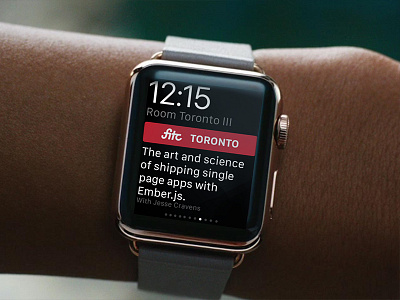 Event Watch App app apple watch fitc minimal mockup watch