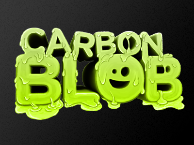 Carbonblob green logo typography