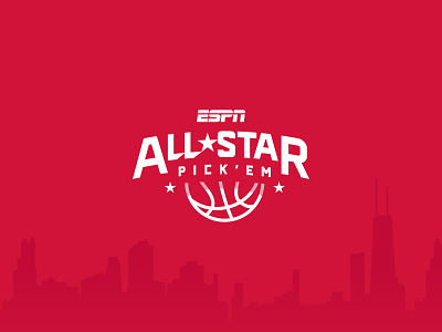 ESPN All-Star Pick'em Logo all-star basketball espn fantasy sports logo nba