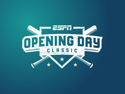ESPN Opening Day Classic baseball distressed espn grunge logo mlb mlb opening day opening day