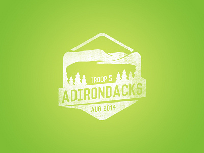 Adirondacks adirondacks badge logo retro vintage