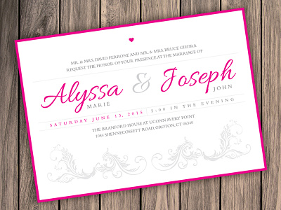 Wedding Invitation print wedding invitation