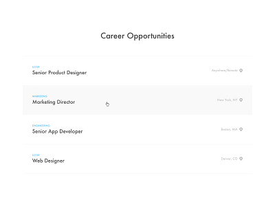 Career Opportunities careers job postings openings opportunities positions ui ux