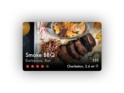 Yelp Restaurant Card card iphone mobile restaurant tile ui ux yelp